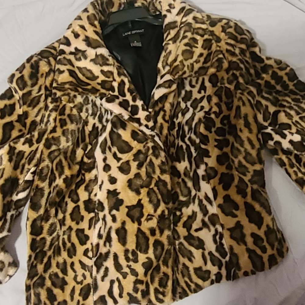Vintage Leopard Print Faux Fur Jacket - Picture 2 of 5